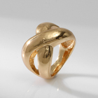 Кольцо металл «Тренд» бесконечность, объём, цвет золото, размер 17 - Фото 3