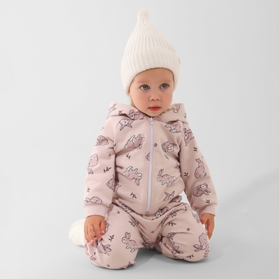 Шапка детская «Крошка Я», размер 46-48 см, молочная