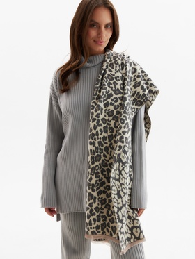 Палантин женский MIST Leo, серый, размер 68×190 см  (артикул 10534495)  большой выбор товаров оптом и в розницу по низким ценам с доставкой