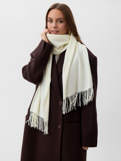 Шарф женский MIST, молочный, 33×180 см