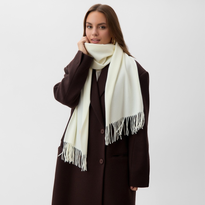 

Шарф женский MIST, молочный, 33*180 см