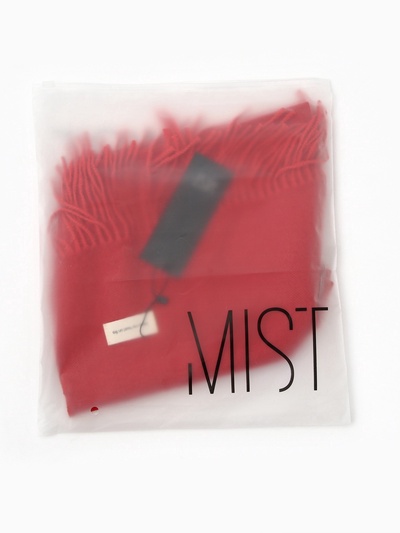 Шарф женский MIST, красный, 33×180 см