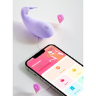 Виброяйцо с клиторальной стимуляцией, G Spot, ЗУ USB, APP управление,Soft силикон, пурпурный   10619 10619391 - фото 24674890