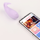 Виброяйцо с клиторальной стимуляцией, G Spot, ЗУ USB, APP управление,Soft силикон, пурпурный 10619 10619391 - фото 14247257