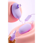 Виброяйцо с вакуумно-волновым стимулятором клитора, Power Bank, софт-силикон, фиолетовый - Фото 2