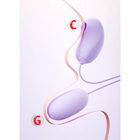 Виброяйцо с вакуумно-волновым стимулятором клитора, Power Bank, софт-силикон, фиолетовый - Фото 3