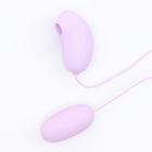 Виброяйцо с вакуумно-волновым стимулятором клитора, Power Bank, софт-силикон, фиолетовый - Фото 1