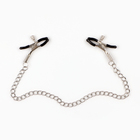 Зажимы для сосков с цепочкой 30 см, винтовой, металл, черный - Фото 3