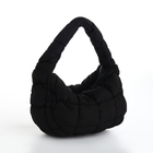 Сумка молодёжная на молнии, 23×4×15 см, чёрная - Фото 3