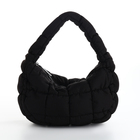 Сумка молодёжная на молнии, 23×4×15 см, чёрная - Фото 1