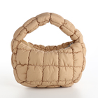 Сумка молодёжная на молнии, 23×4×15 см, бежевая - Фото 3