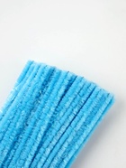 Проволока синельная набор 50 шт., голубого цвета, 30 см - фото 809233686