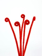 Проволока синельная набор 50 шт., красного цвета, 30 см - фото 809233691