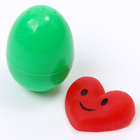 Антистресс сквиш мялка с сюрпризом «Сердце» в яйце, в шоубоксе - Фото 6