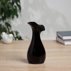 Ваза «Тьяго», грация, 16.5×7 см, керамика, чёрная - Фото 2