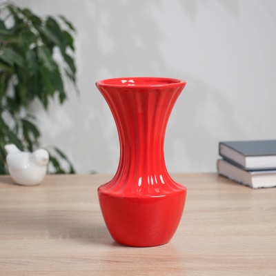 Ваза «Тьяго», феерия, 18×8.5 см, керамика, красная