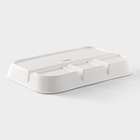 Менажница Magistro «Бланш», 31×21×3.5 см, 4 ячейки, фарфор, белая - Фото 4