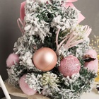 Искусственная ёлка настольная «Зимнее волшебство. Сюрприз в мешочке», 31×17 см, розовая - Фото 3