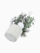 Новогодняя композиция на стол «Зимнее волшебство. Величие» пластик, 24×10.5 см, белый - Фото 5