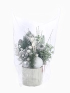 Новогодняя композиция на стол «Зимнее волшебство. Величие» пластик, 24×10.5 см, белый - Фото 7