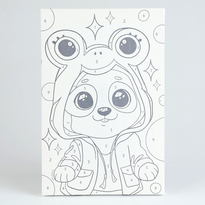 Картина по номерам для детей «Малыш-панда», 20×30 см