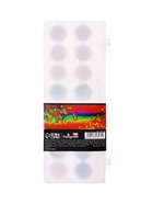 Краски акварельные 16 цветов, круглые, диаметр кюветы 23 мм, с кистью, пластиковый пенал, CALLIGRATA TOP - Фото 7