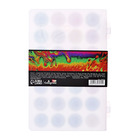 Краски акварельные 28 цветов, круглые, диаметр кюветы 28 мм, с кистью, пластиковый пенал, CALLIGRATA TOP - Фото 7