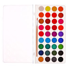 Краски акварельные 36 цветов, круглые, диаметр кюветы 23 мм, с кистью, пластиковый пенал, CALLIGRATA TOP - Фото 4