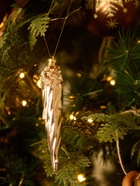 Ёлочные игрушки набор 6 шт. «Сосулька верхушка блеск», 13×3 см, золото/коричневый - Фото 2