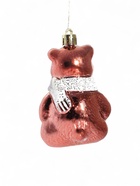 Ёлочные игрушки 3 шт. «Зимнее волшебство. Мишка колор» пластик, 9×5 см, красный - Фото 11