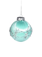 Ёлочные игрушки «Хайдвин», шары новогодние, d=8 см, набор 3 шт., нежность, зелёный - Фото 3