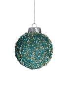 Ёлочные игрушки «Аустен», шары новогодние, d=8 см, 4 шт., паутинка, бирюзовый 10422952