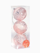 Ёлочные игрушки «Эйдонс», шары новогодний, d=8 см, набор 3 шт., розовый - Фото 5