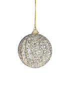 Ёлочные игрушки «Элаесс», шары новогодние, d=8 см, набор 3 шт., серебро - Фото 3