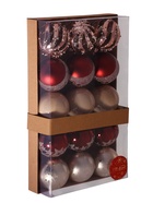 Ёлочные игрушки «Эйвери», шары новогодние, d=6 см, набор 15 шт., МИКС 10422971