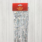 Дождик новогодний «Зимнее волшебство. Мерцание полос», ширина 9 см, длина150 см, серебро - Фото 2