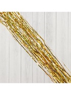 Дождик новогодний «Зимнее волшебство. Мерцание полос», b-9 см, L-150 см, жёлтый - Фото 8