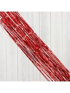 Дождик новогодний «Зимнее волшебство. Мерцание звёзд», b - 9 см, L - 150 см, красный 10480472