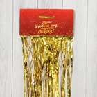 Дождик новогодний «Зимнее волшебство. Мерцание звёзд», b-9 см, L-150 см, золото - Фото 2