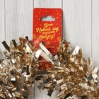 Мишура новогодняя «Зимнее волшебство. Грация», d-9 см, 200 см, кремовый 10480487