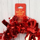 Мишура новогодняя «Зимнее волшебство. Праздничные блики», d=9 см, 200 см, красный (комплект 10 шт) - фото 25437484