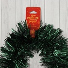 Мишура новогодняя «Зимнее волшебство. Праздничное сверкание», d-9 см, 200 см, чёрно-зелёный (комплект 10 шт) - фото 25437494