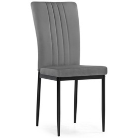 Стул для кухни Rek, на металлокаркасе, 420×540×940 мм, цвет черный/серый