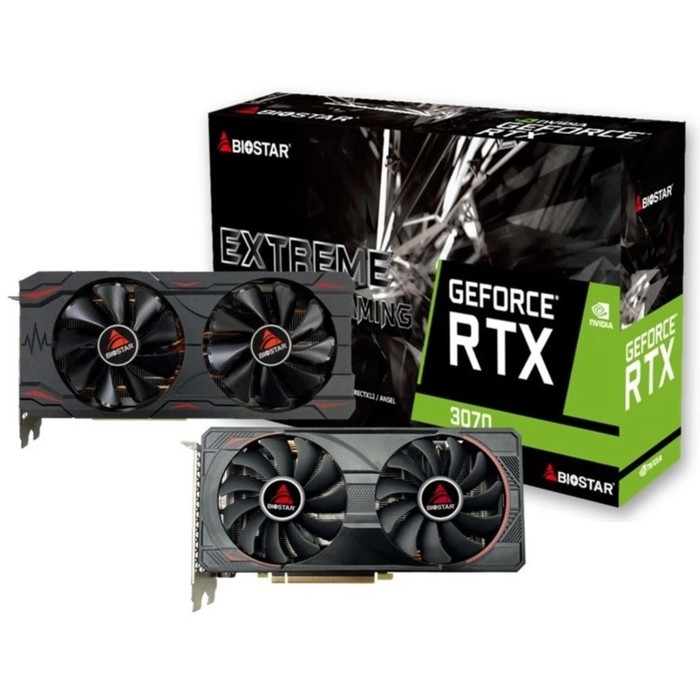 Видеокарта Biostar PCI-E 4.0 RTX3070-8GB LHR NVIDIA GeForce RTX 3070 8Gb 256bit GDDR6 1500/   107349 - фото 51635950