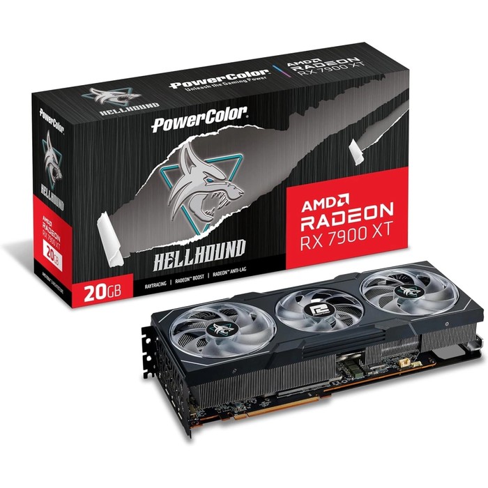 Видеокарта PowerColor PCI-E 4.0 RX7900XT 20G-L/OC AMD Radeon RX 7900XT 20Gb 320bit GDDR6 20   107349 - фото 51635988