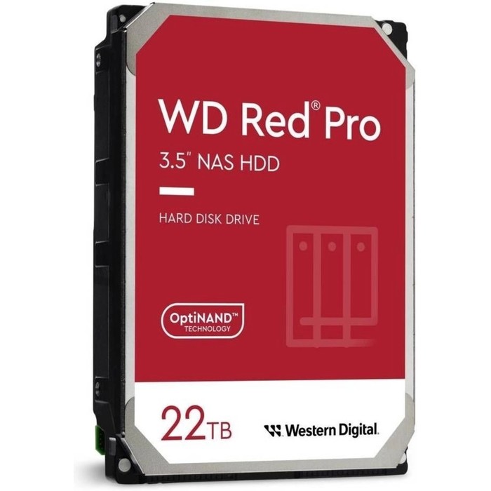 Жесткий диск WD SATA-III 22TB WD221KFGX NAS Red Pro (7200rpm) 512Mb 3.5" - фото 51639444