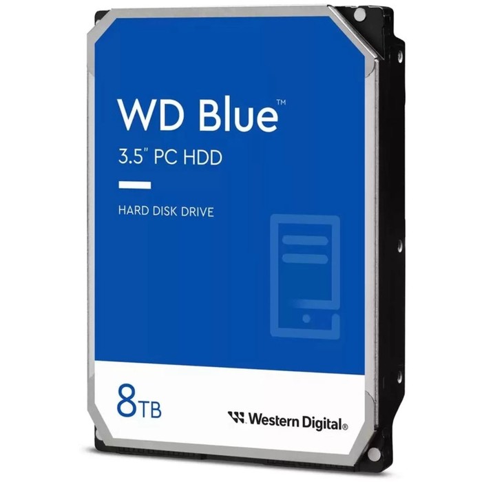 Жесткий диск WD SATA-III 8TB WD80EAAZ Desktop Blue (5640rpm) 256Mb 3.5" - фото 51635995