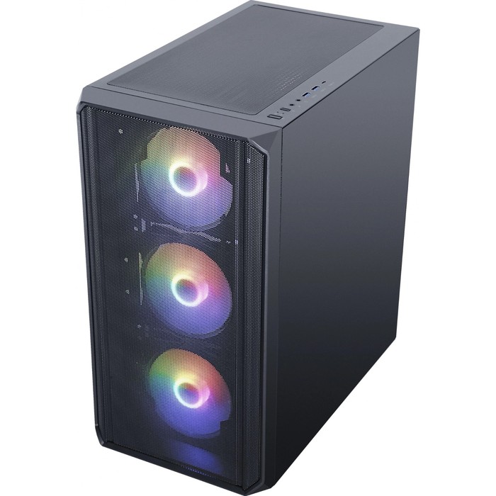 Корпус Accord 3602 черный без БП ATX 2xUSB3.0 1xUSB3.1 audio bott PSU - фото 51636017