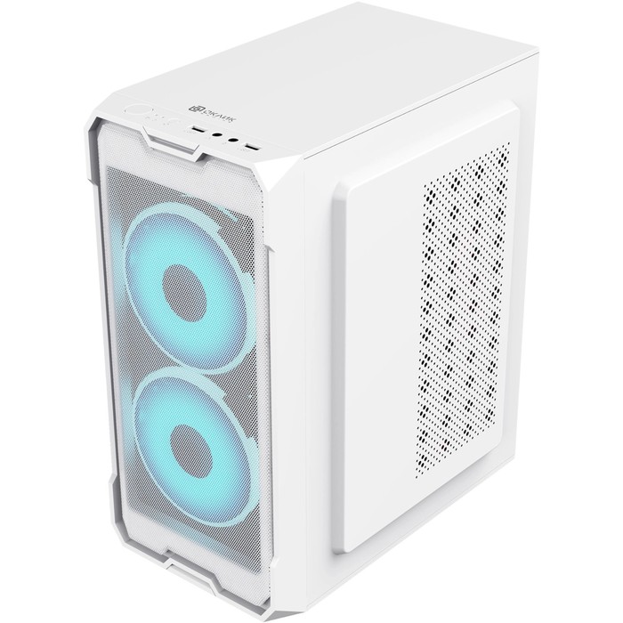 Корпус Оклик OCC-MN302F белый без БП mATX 1xUSB2.0 1xUSB3.0 audio - фото 51636060