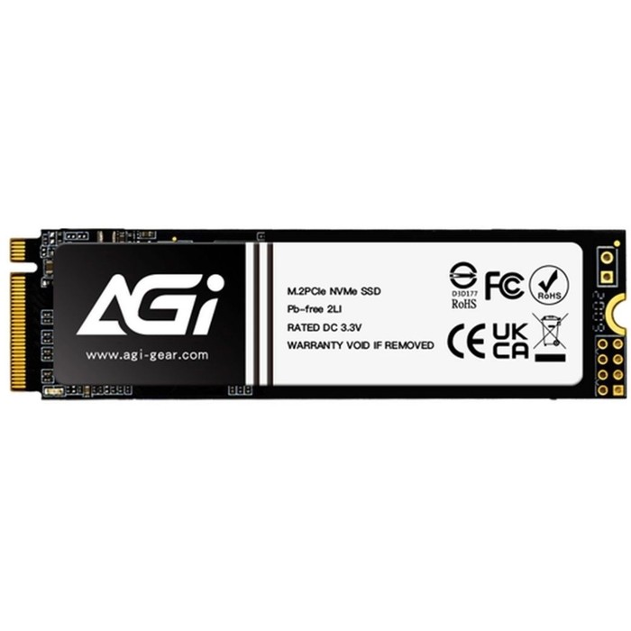 Накопитель SSD AGi PCIe 3.0 x4 512GB AGI512GIMAI218 AI218 M.2 2280 - Фото 1